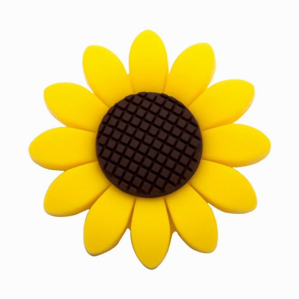 5pcs Sunflower Silicone Teether BPA Food Baby Teething Beads DIY Baby Chewable Necklace Pacifier chain Toy