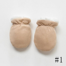 Newborn Gloves Winter Baby Anti-Grab Mittens Full Finger Boys Girls Thicken Warmer Fleece Gloves Toddler Infant Mittens 11*8 CM
