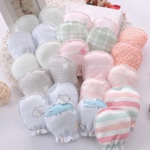 5 pairs/lot Newborn Baby Mittens Cotton Cartoon Soft Boys Girls Resuable Gloves 0-3M Baby Girl Boy Head Mittens