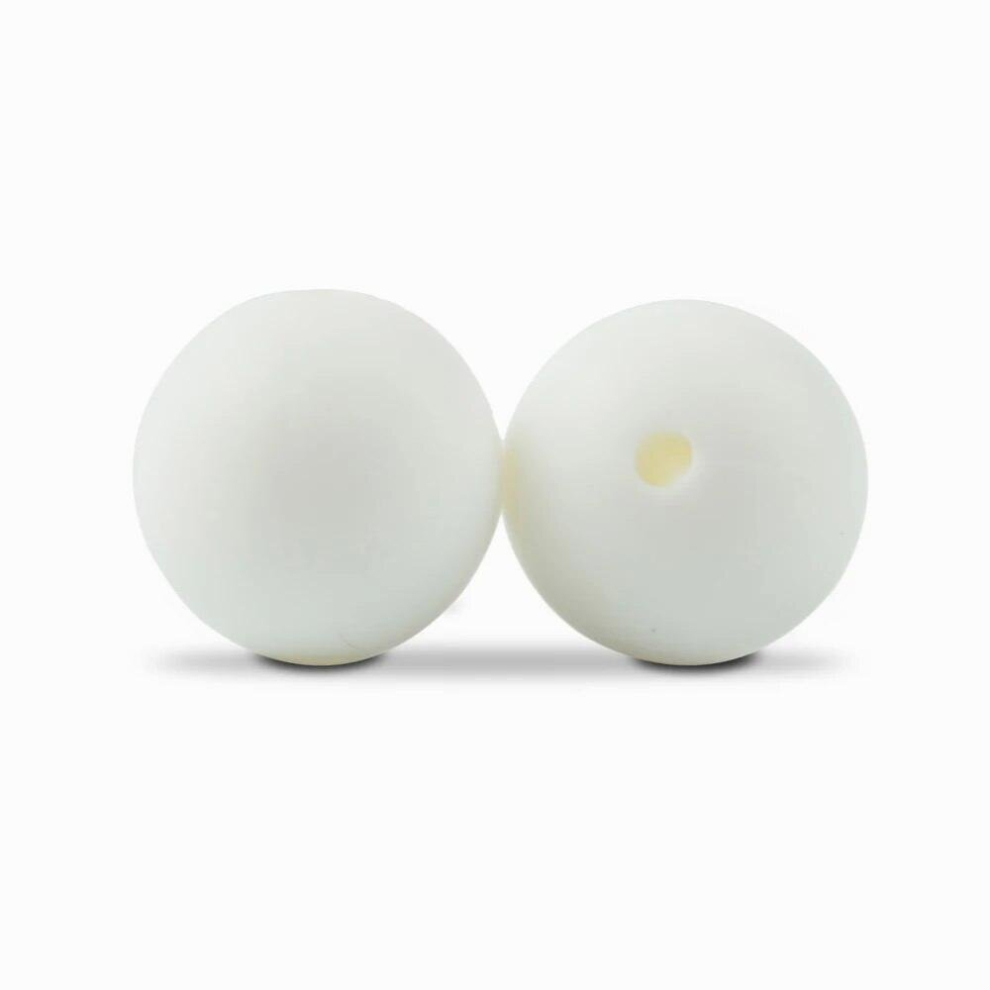 15mm 20pcs Silicone Beads food silicone Teether Round Beads Baby Chewable Teething Beads silicone teether for diy