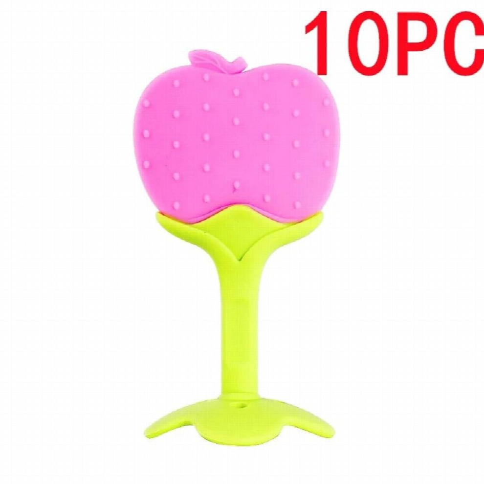 10pcs Baby Teething Toys Fruit Sucking Chewing Silicone Teether For Teeth Babies Accessories Newborn Baby Toys Gift BPA