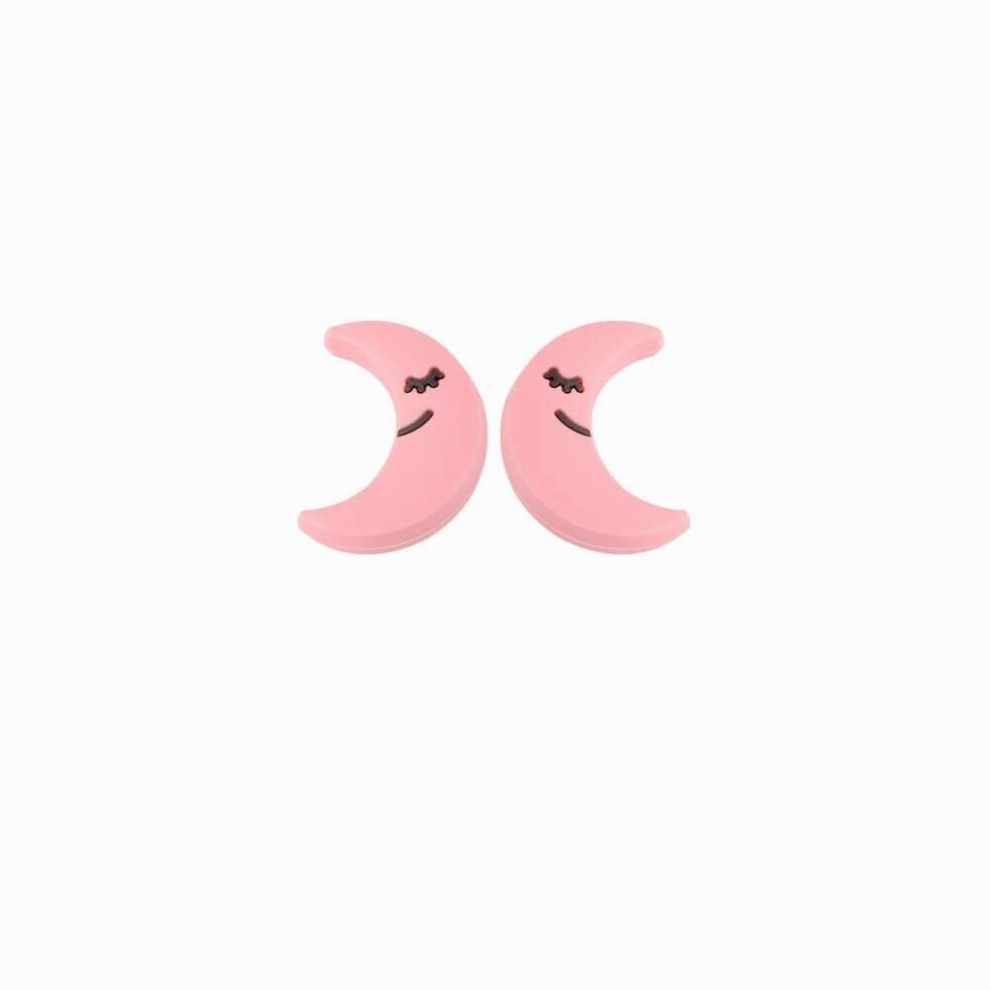 Kovict 10pc Moon Silicone Beads Food Silicone Teether DIY Pacifier Necklace Accessories Chewable Nursing Baby Toys