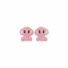 10pcs mini silicone Elephant beads BPA Food Baby Teething DIY Pacifier Chain rodent Pentagram bead