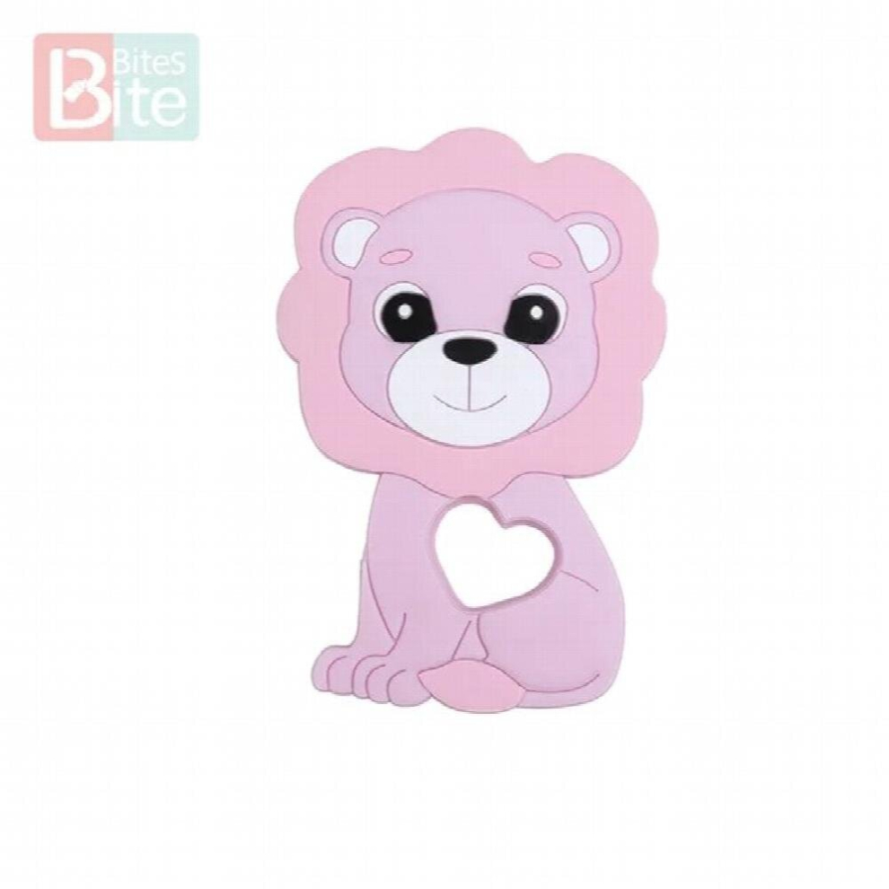 10PCS/5PCS Baby Silicone Teether Lion Pendant Food Perle Silicone Bead Teething Rodent Chewable ChildrenS Goods Toys