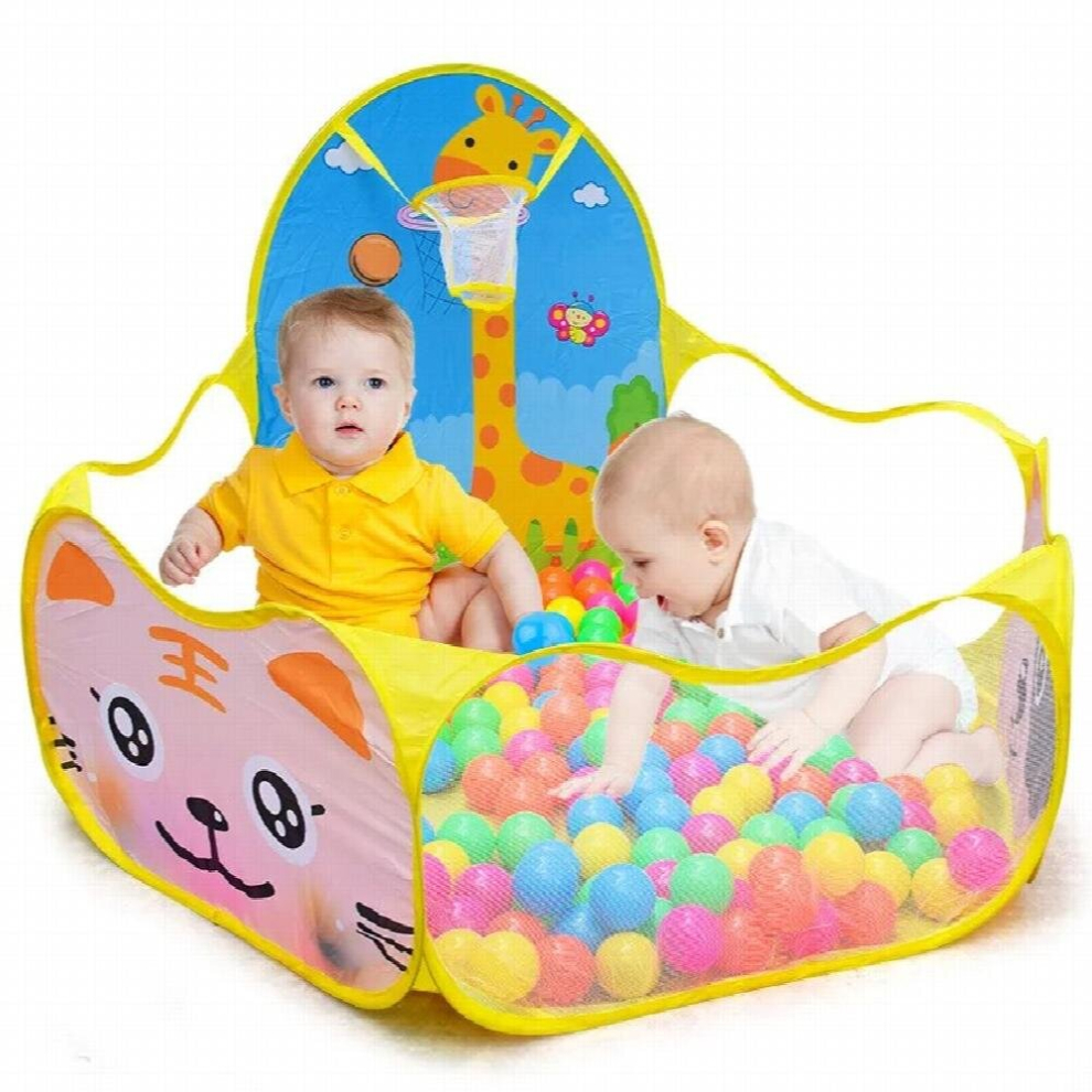 Portable Baby Playpen Children Ball Pool Play Tent Kids Foldable Playpens With Ball Basket Balls Pool for Kids Baby