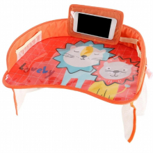 Baby Car Tray Plates Portable Waterproof Dining Drink Table Fence for Kids Car Seat Child Cartoon Toy Holder Storage Baby Fence