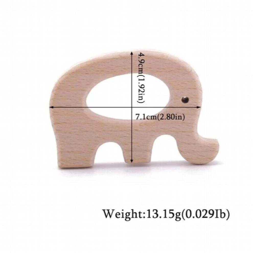 1pc Baby Teether Wooden Animal Pacifier Pendants BPA Beech Koala Rodent Baby Gym Accessories Teeth Pendant ChildrenS Goods