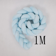 INS three-strand long woven twist braid DIY woven crib anti-collision bed circumference Baby bed protector
