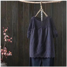 Summer Maternity Short Sleeve Doll Shirt Womens Thin