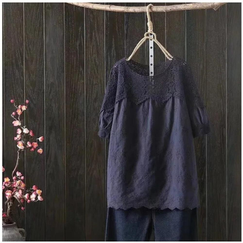 Summer Maternity Short Sleeve Doll Shirt Womens Thin