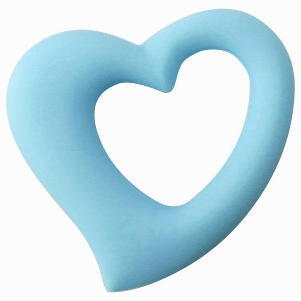 1pcs Heart Shaped Silicone Baby Teethers BPA Baby Teething Beads BPA DIY Infant Chew Nursing Necklace Pendant