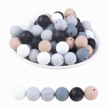 9MM 20pcs Round Loose Silicone Beads For Silicone Necklace DIY Silicone Teething Necklace For Baby Teether BPA