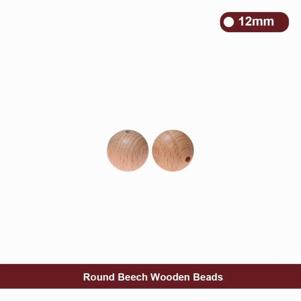 100pcs Size Round Hexagon Beech Wood Baby Teething Beads Chewable Baby Teether Pacifier Bracelet Necklace Jewelry Making