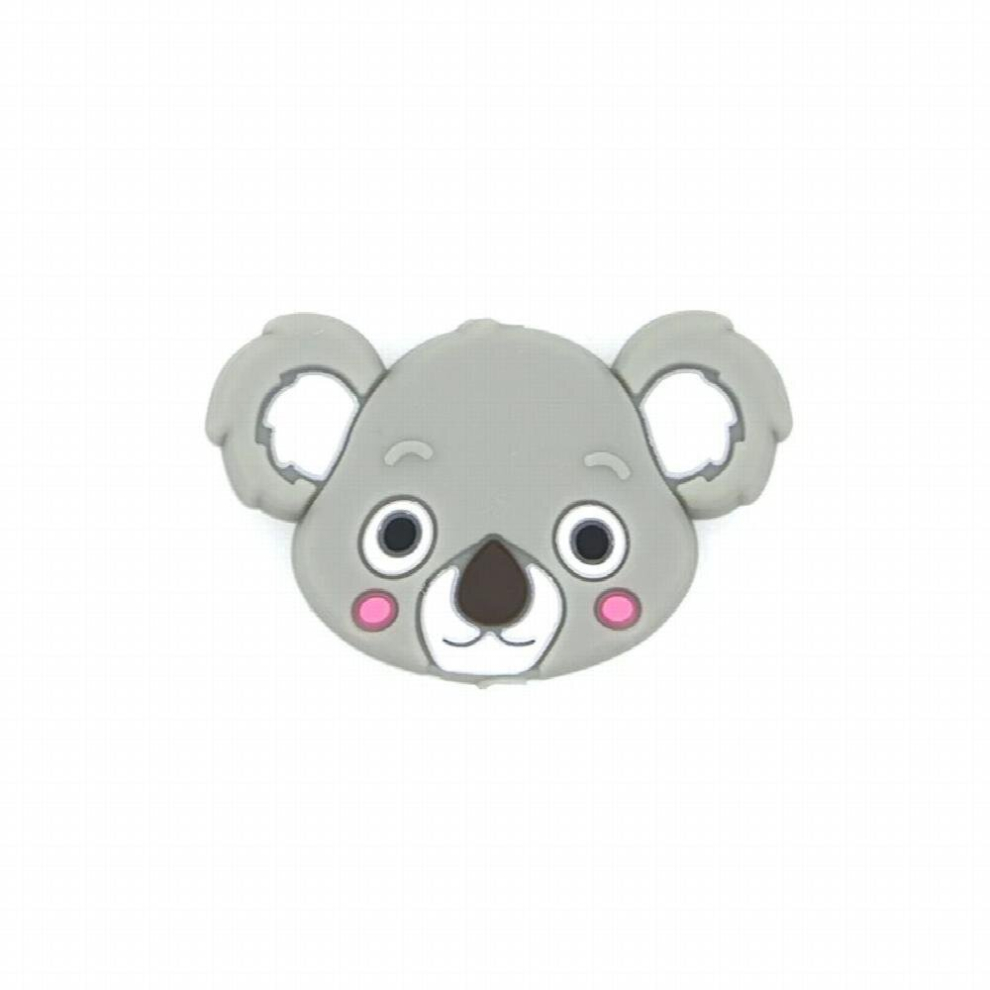Kovict 10pcs Silicone Beads Mini Koala bead Baby Silicone Teether Food Rodents DIY Baby Teething Toys