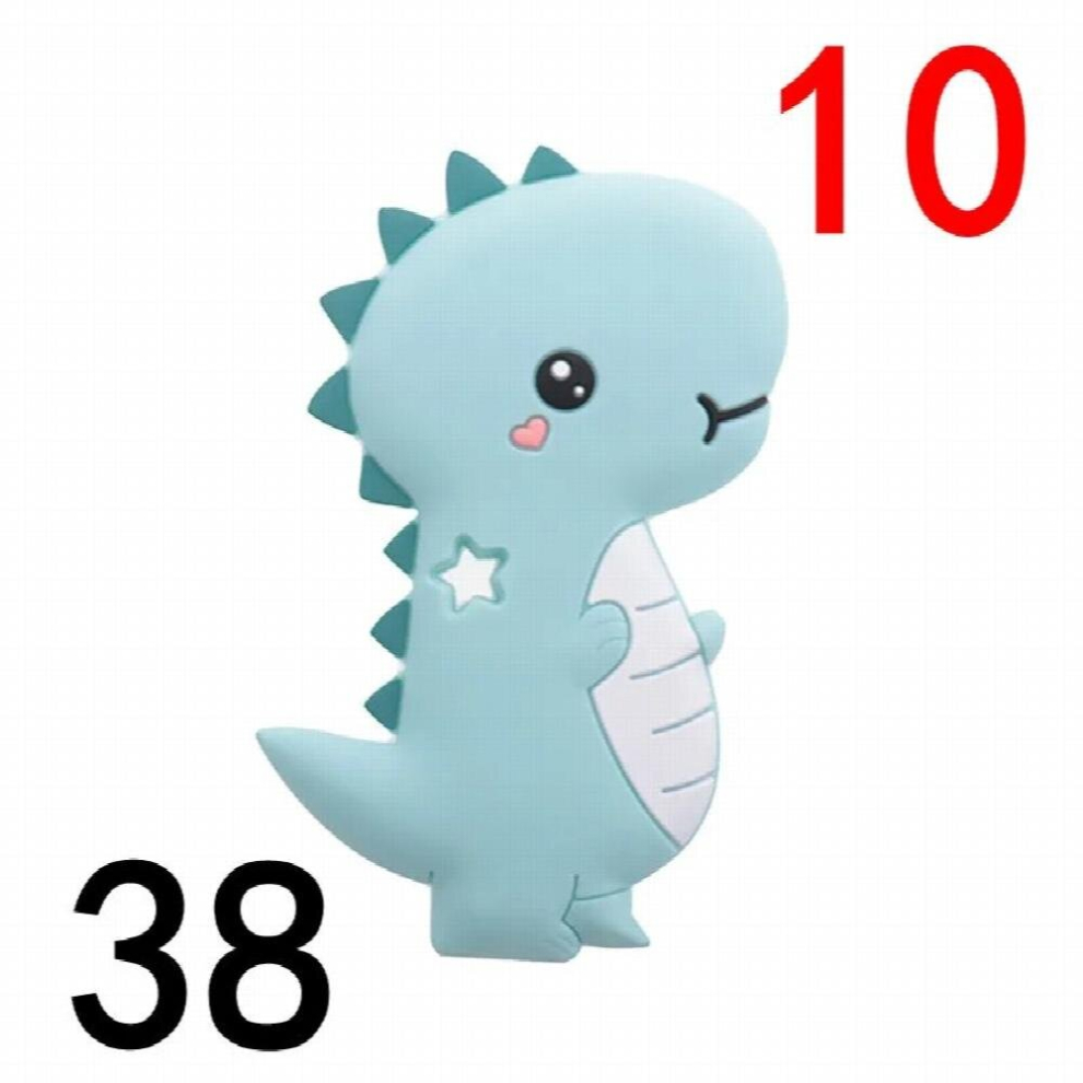 10pcs Silicone Baby Teething Dinosaur Silicone Nursing Teether For Teeth Baby Teething Pendant For Pacifier BPA Baby Goods