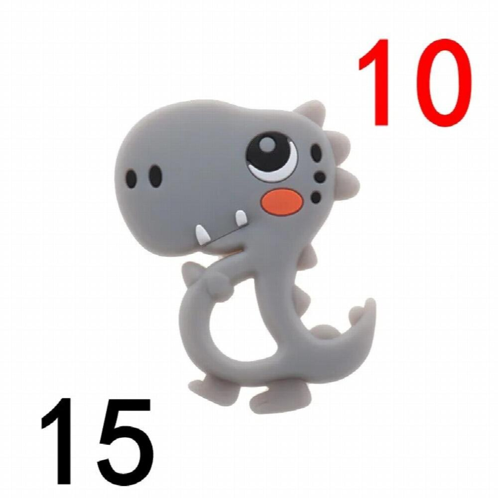 10pcs Silicone Teethers Babies Accessories Newborn Baby Teether Baby Products Pacifier Personalized Bear Dinosaur Koala BPA
