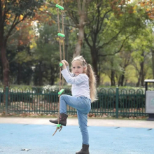 Wooden Rungs PE Rope Ladder Children Climbing Toy Kids Fitness Sport Rope Swing