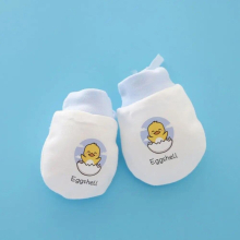 Winter Newborn Infant Pure Cotton Product Drawstring Anti Scratch Mittens Gloves