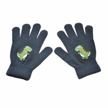 Cartoon Dinosaur Childrens Warm Gloves Winter Gloves for Kids Full Finger Kids Gloves Warm Outdoor Child Baby Mittens Knit