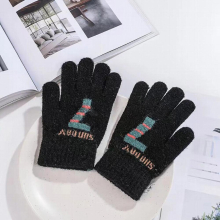 Toddler Infant Soft Fleece Letter Print Gloves Kids Baby Boys Girls Winter Warm Knit Mittens