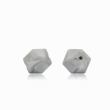 10pcs 14mm Silicone Icosahedron Beads BPA Baby Teething Chewable Beads DIY Pacifier Chain Toys Infants Goods