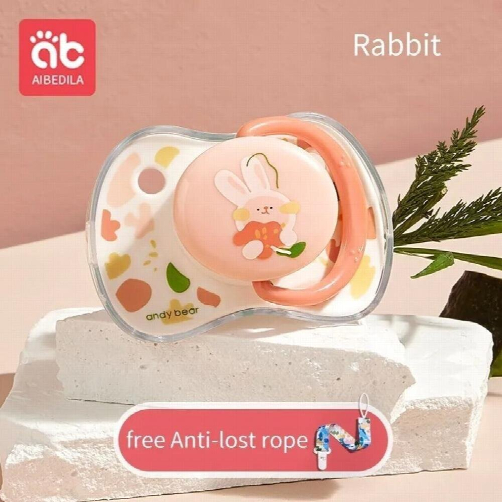 AIBEDILA Holder for Pacifier Clips Newborn Babies 0 to 3 Pacifiers for Babies Months Clip Silicone Pacifier Baby Soother AB3017