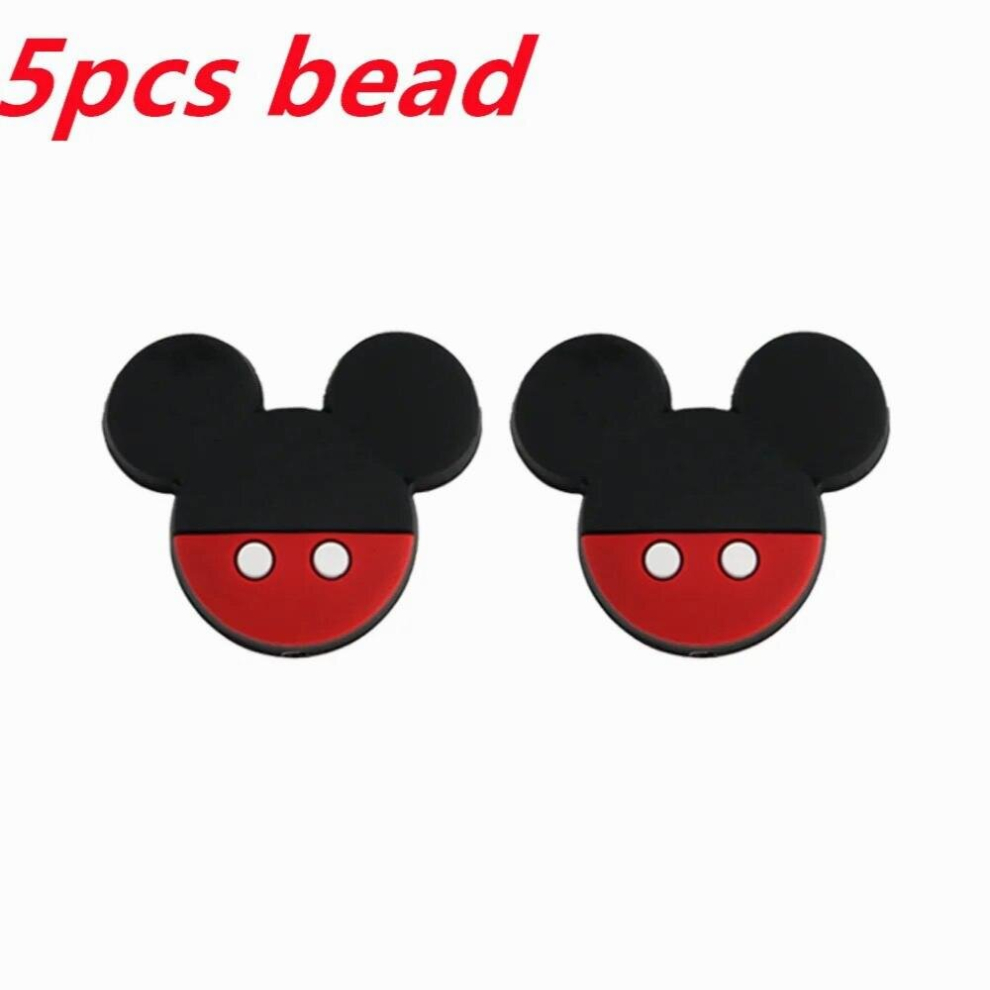 Mouse Beads Silicone Clip Food DIY Baby Pacifier Chain Accessories Nursing Teething Bead Baby Toys