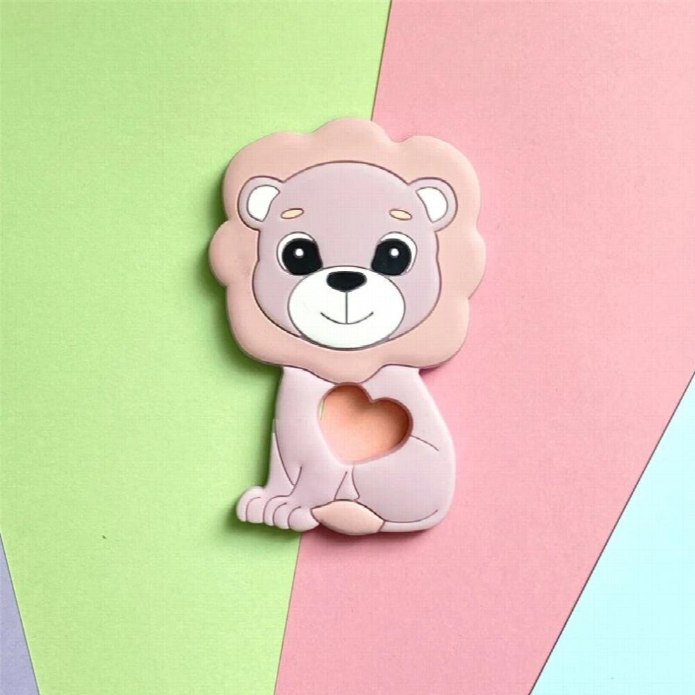 5/10Pcs Silicone Lion Baby Teethers Newborn Care For Baby Accessories Food Teething Baby Pendant Jewelry Making Baby Toys