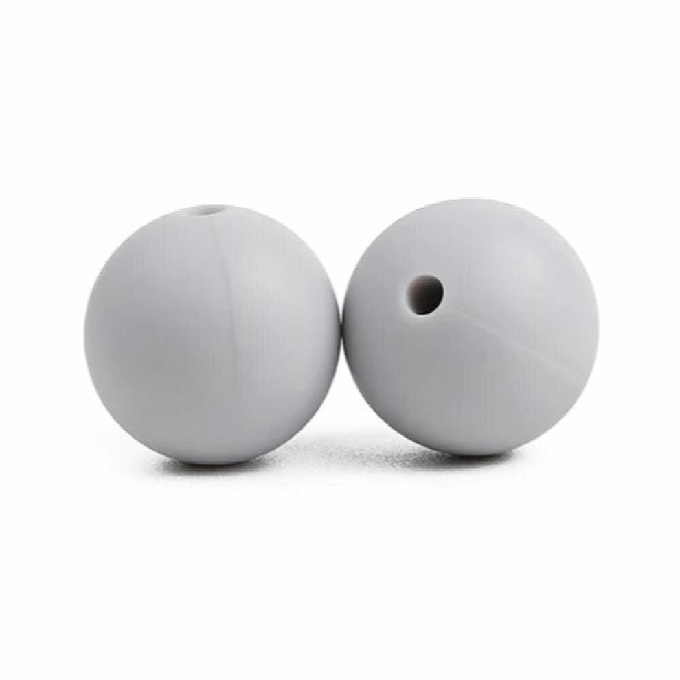10PCS Sillicone Beads 15mm Baby Teething Pendant Accessories Food Silicone BPA Silicon Teethers