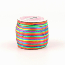 45 meter Silicone Teething Beads Accessories Satin Silk Nylon Cord 2mm For Teether Pacifier Clips Making Craft Diy Tool