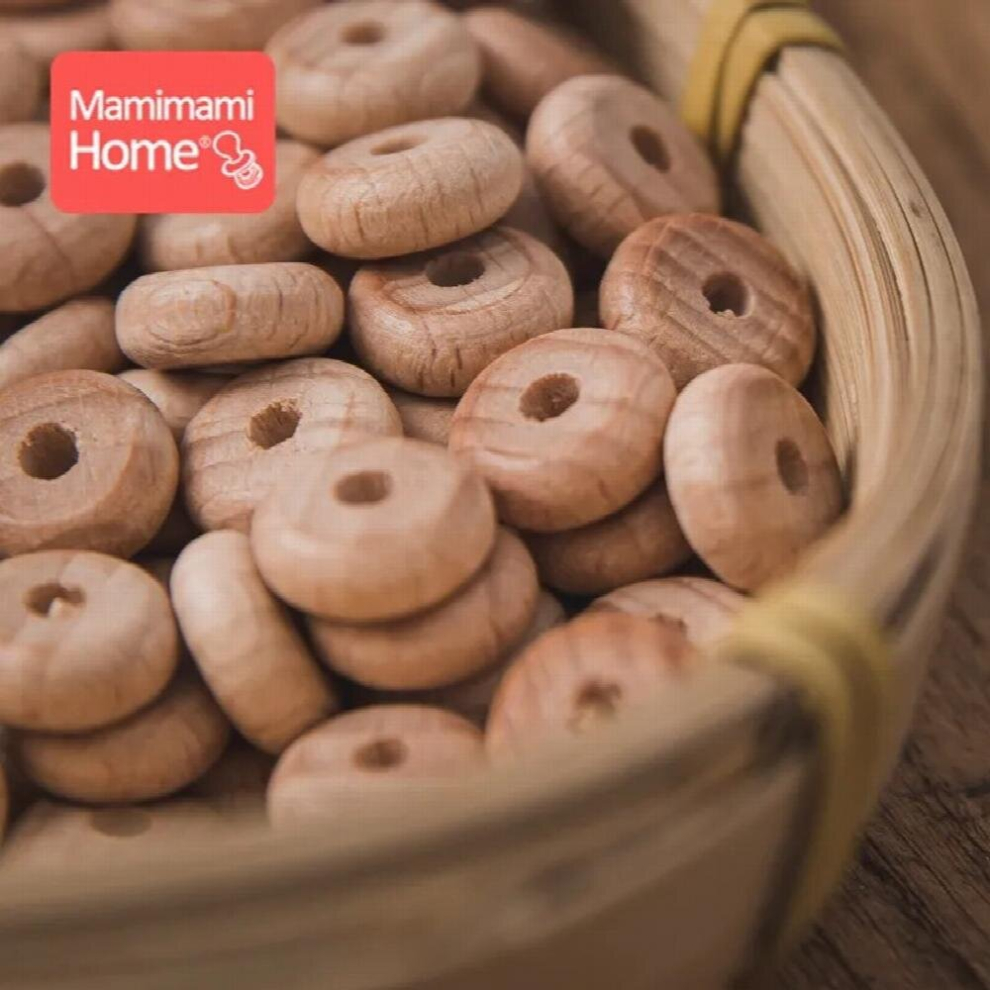 20pc Wooden Beads Mini Abacus Beads BPA Beech Baby Teether DIY Pacifier Chain Bracelet Wooden Blank Nurse Gift Baby Product