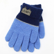 Autumn Winter Soft Knitted Baby Gloves Warm Kids Mittens Cartoons Kids Gloves Pure Stitching Gloves Accessories 5-7 Years