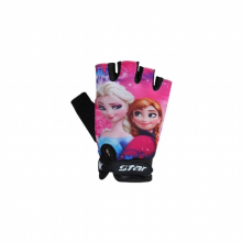 Avenger Children Cycling Gloves Kids Half Finger Gloves Anna Elsa Cartoon gloves Elastic Non-slip Child Bike Outdoor Gloves