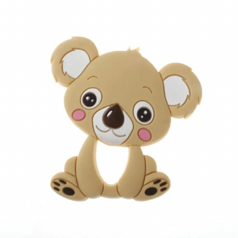 10pcs Koala Silicone Teether Pendant Bear Baby Teether Toys BPA Chewable Silicone Teething Chew Toys For Baby