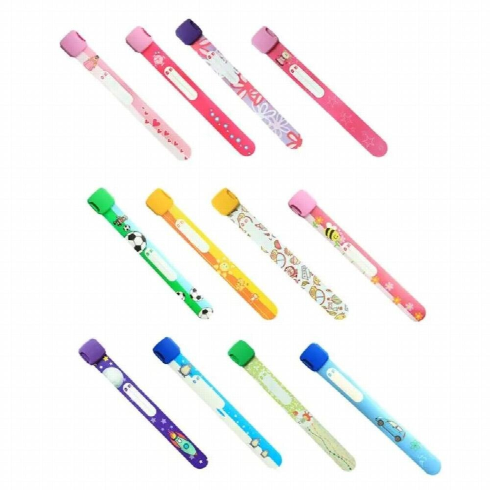 12pcs Children Safety ID Wristbands Adjustable Outdoor Safe Anti-lost Wristband Safety Recognition Bracelet For Kids