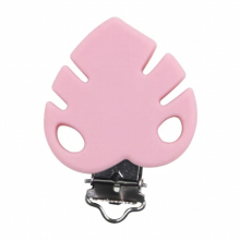 Kovict 3pcs Leaf Pacifier Clip Silicone Beads Baby Teether Teething Accessories Clip Pacifier Buckle Toy DIY Beading tool