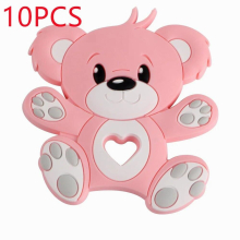 Kovict 10Pcs Silicone Teether Baby Rodent Food Baby Teething Product Accessories For Pacifier Chains