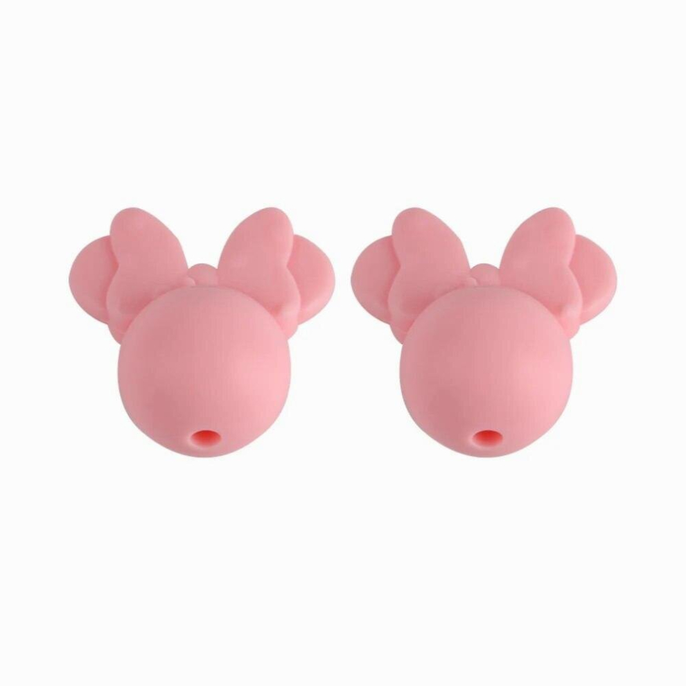 Kovict 10pcs Baby Teething Beads Food Cartoon Mouse Shape Beads For Necklaces BPA Baby Teether Toy Nursing
