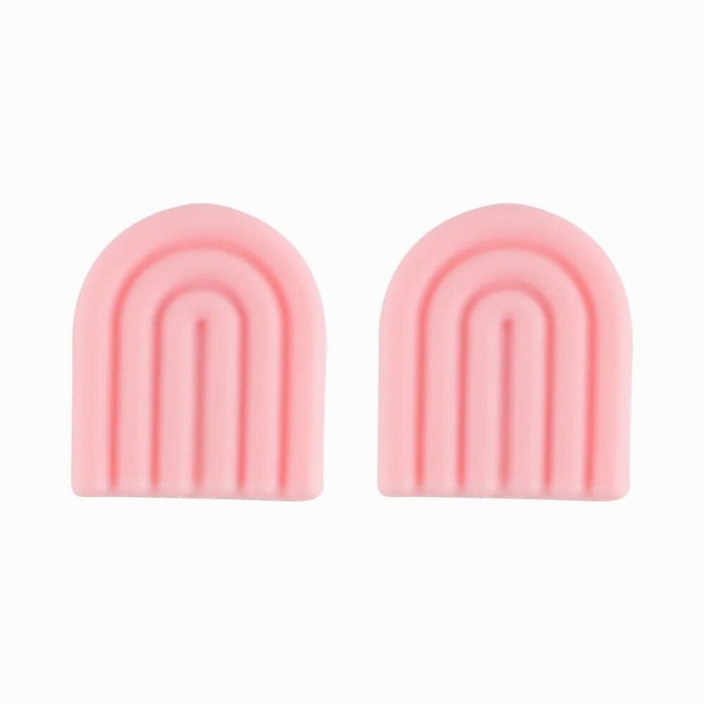 Kovict 50/100Pcs Baby Silicone Beads Rainbow Teething Toys Food DIY Pacifier Chain Pendant Accessories Chewable Teethers