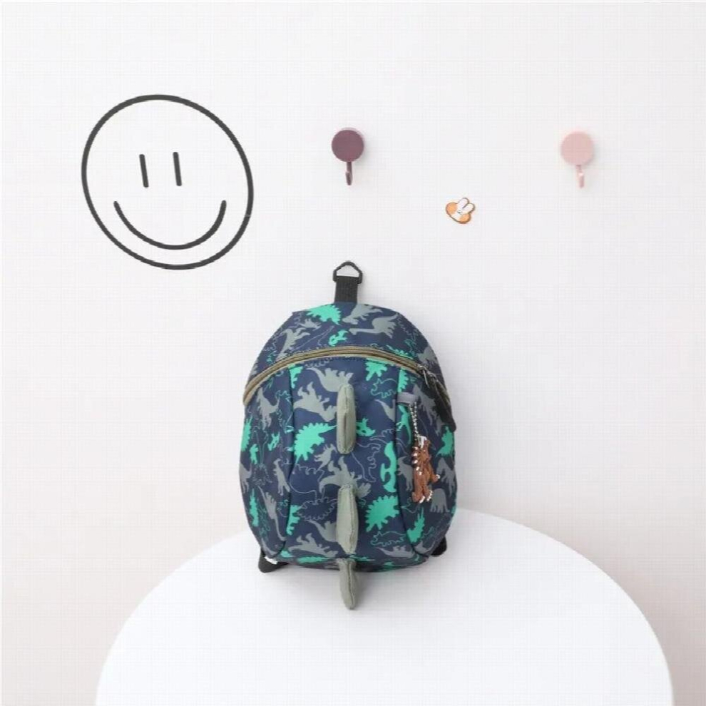 baby dinosaur print safety strap backpack toddler anti-lost bag, comfortable schoolbag toddler anti-lost wrist link