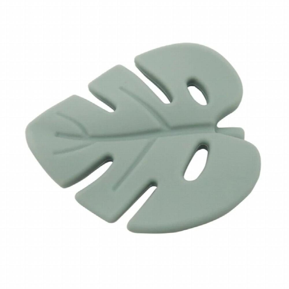 Leaf Shaped Silicone Baby Teether Silicone Beads Teething Toys DIY Pacifier Chain Accessories Teether Newborn Molar Nursing Toy