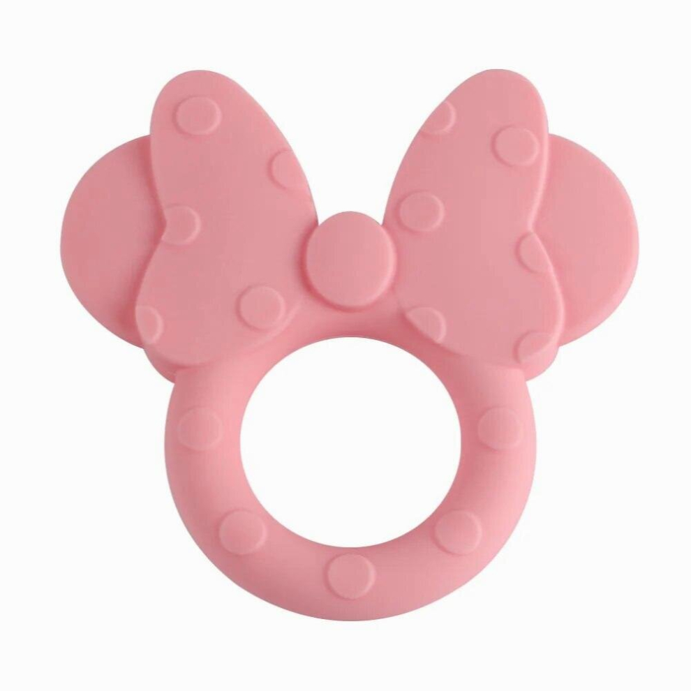 Kovict 1Pc Silicone Teethers Cartoon Mouse Head Animal Food Silicone Teething Toys For Teeth Tiny Rod Baby Teether Gift
