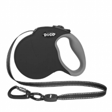 (Black-4M 10kg) Retractable Dog Leash Automatic Extending Reflective Nylon Dog Leads Leash Big Dog Leash Retractable For Large Dog