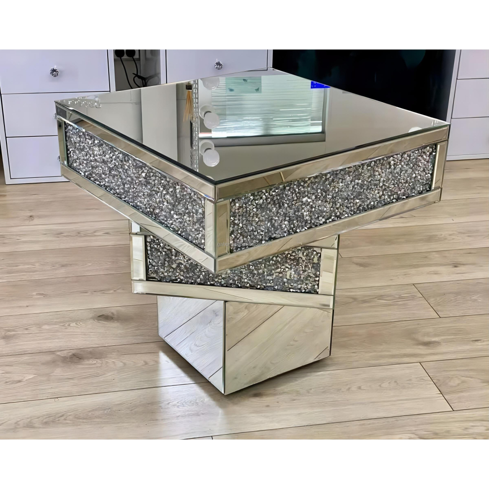 Mirrored 3 Tier Side Table or Centre Table