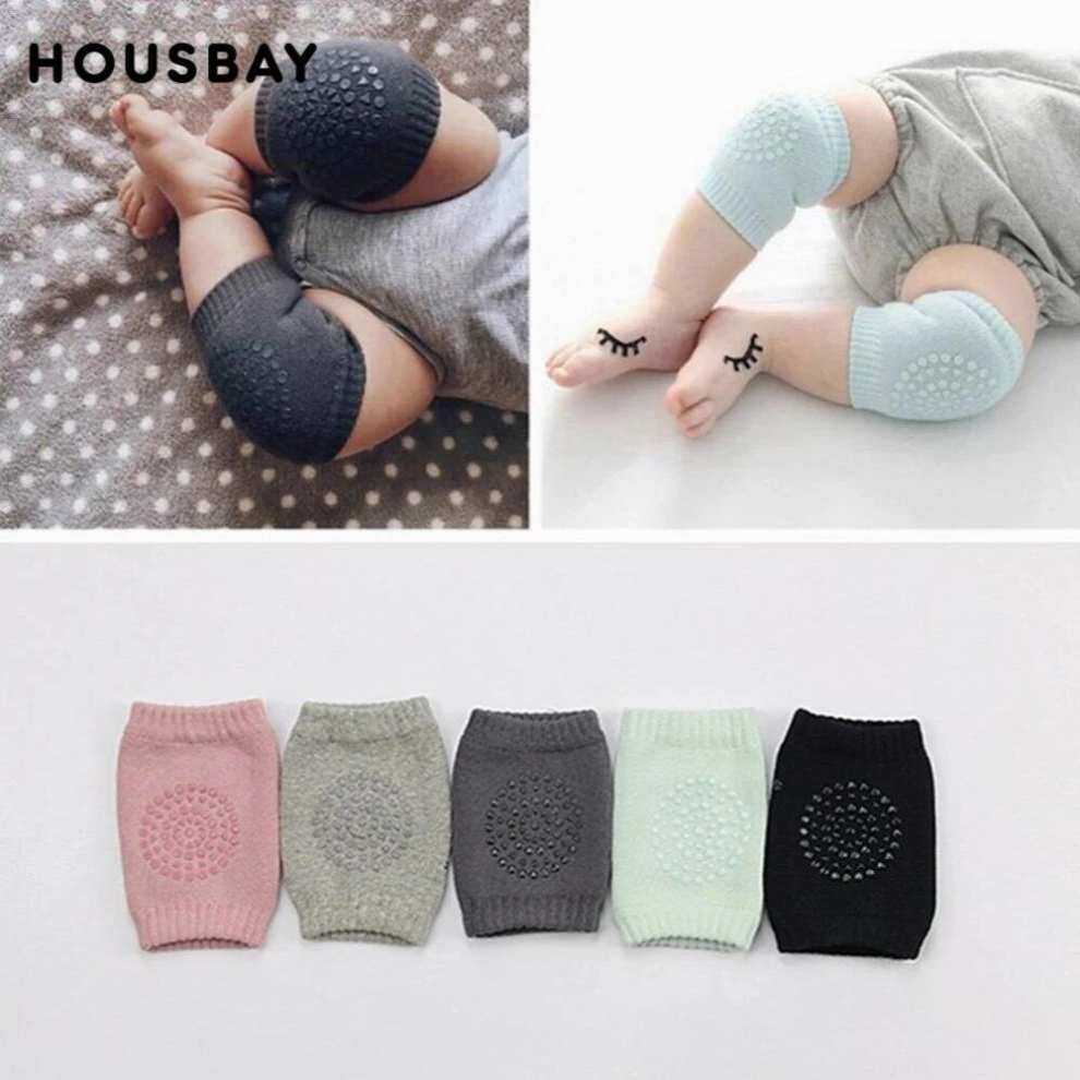 2 Pairs Baby Knee Pad Soft Silicone Safety Crawling Elbow Cushion For Toddler Kids Leg Breathable Warmers Knee Cap Protection