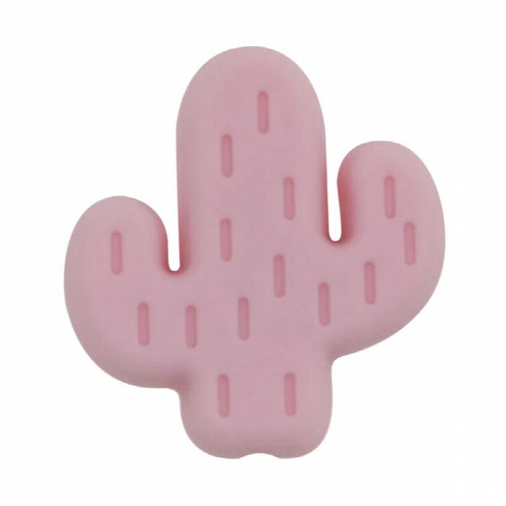 Kovict 10pcs Cartoon Little Cactus Baby Rodent BPA Food Silicone Teething Nursing Pacifier Clip Silicone Beads
