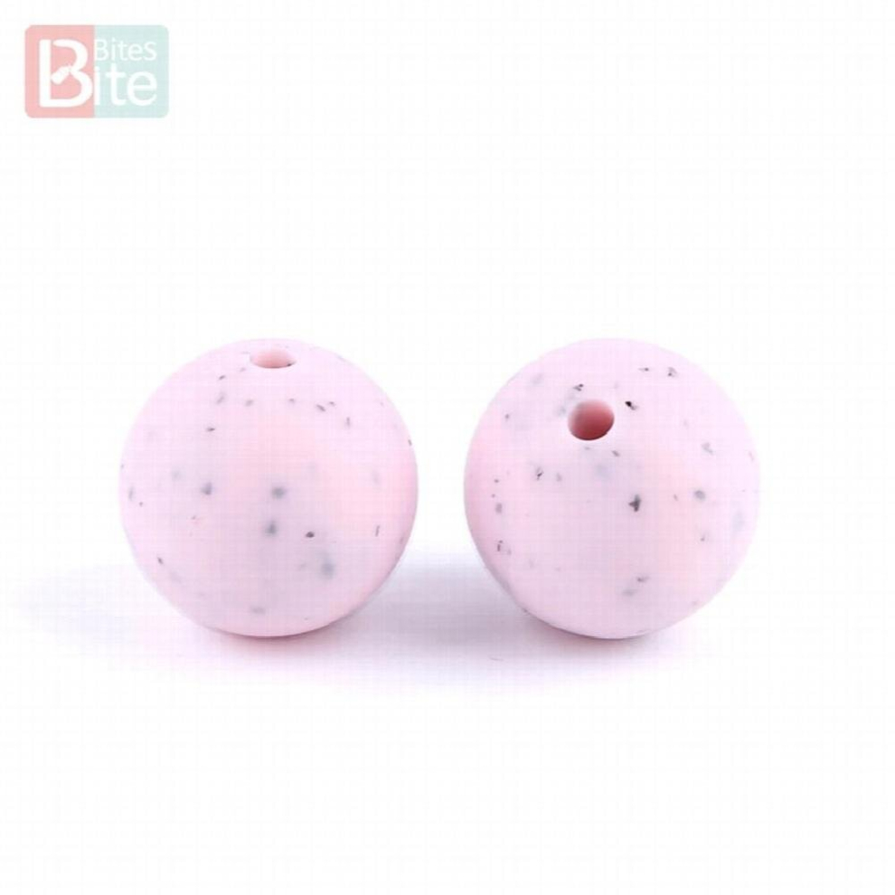 Bite Bites 15mm 10pcs Silicone Beads Food Silicone DIY Baby Teething Necklace Chewable Silicone Bead Teething Baby Teether