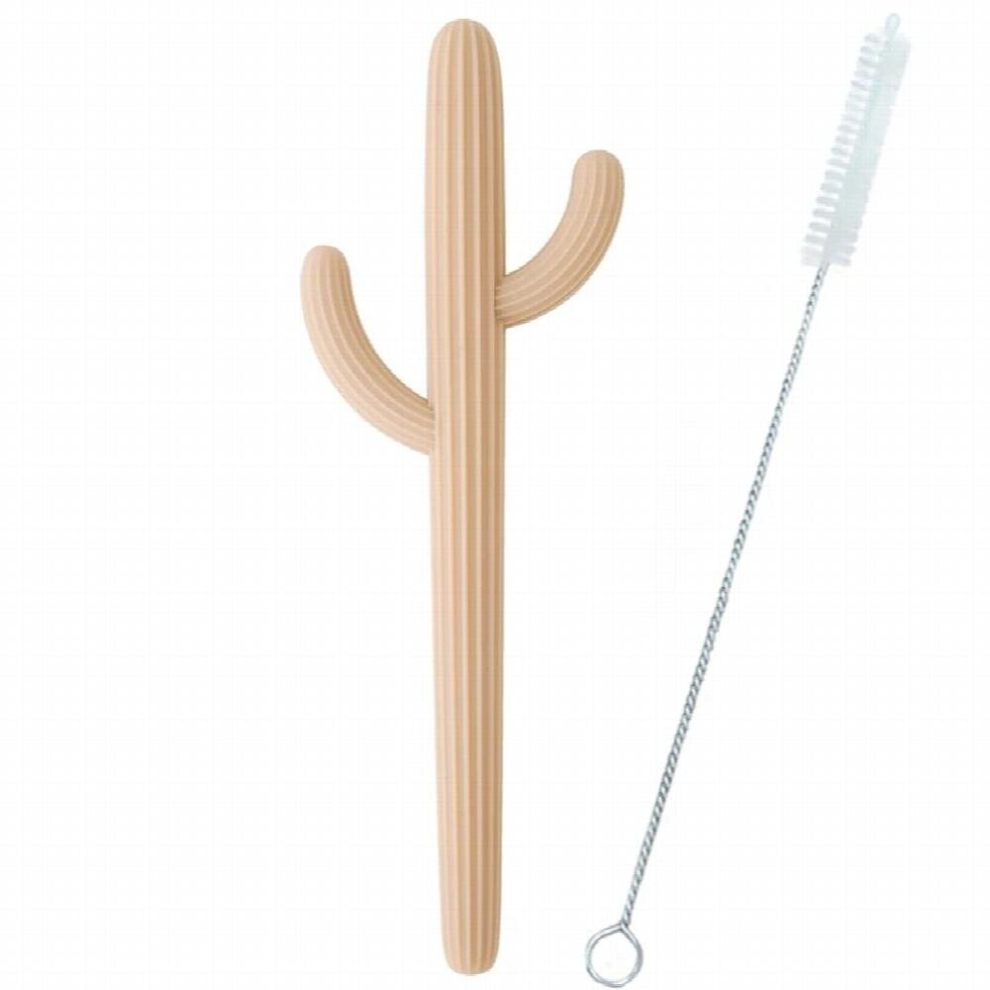 Baby Shower Silicone Teethers Fidget Toys For Newborns Cactus Shape Straw Teething Infant Chewing Toy Childrens Products