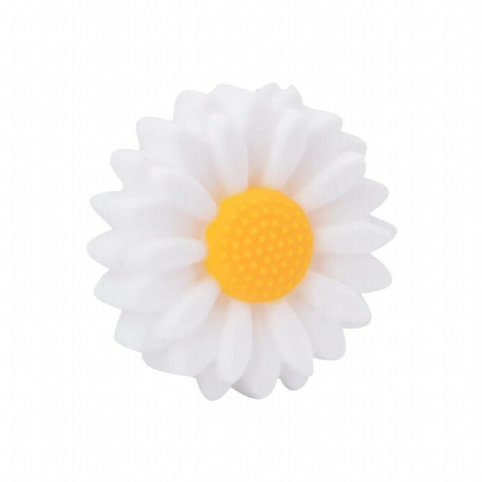 5pcs 30mm Baby Silicone Beads Daisy Food Teether Beads BPA-Free DIY Pacifier Chain Babi Chewable Beads Accessories