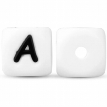 10pcs 12mm Letter Silicone Beads English Alphabe Beads Food Silicone Chewing Beads DIY Baby Teething Toys Pacifier Pendant